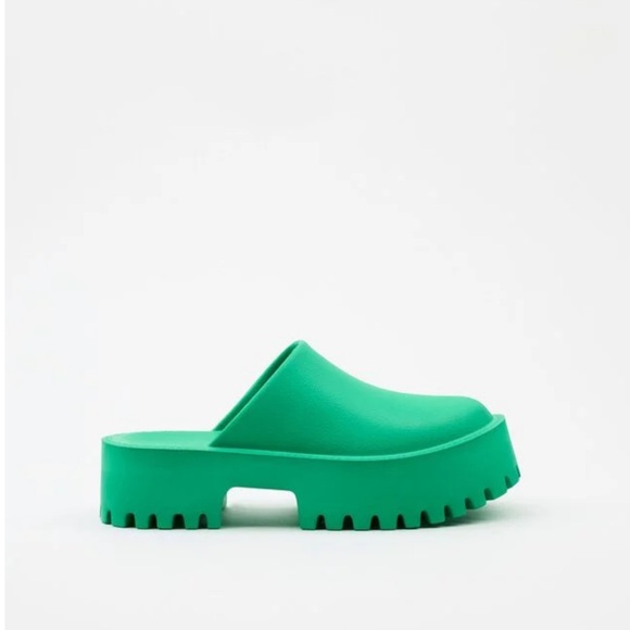 Jeffery Campbell Clogge Clogs Green Slip On - Picture 10 of 11
